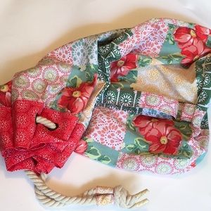 The Pioneer Woman "PATCHWORK" Drawstring Bag Adjustable Strap